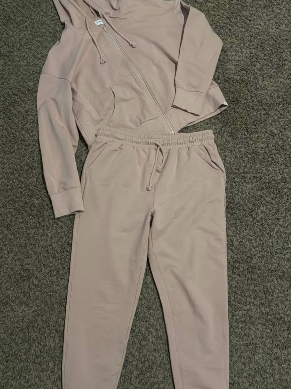 Sweethoney Women’s Drawstring Jogger Pants Set- Dusty Pink